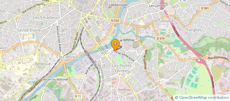 localisation de l'entreprise UFFI COP VIENNE ST MARTIAL à LIMOGES