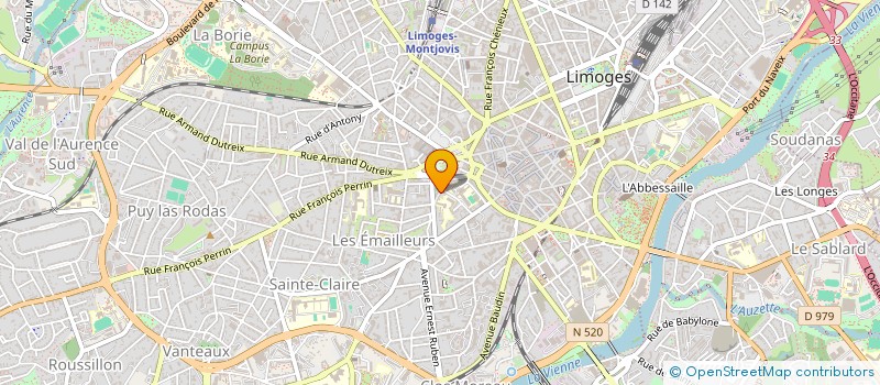 localisation de l'entreprise UFFI RES ARGENTIERS PIERRE à LIMOGES