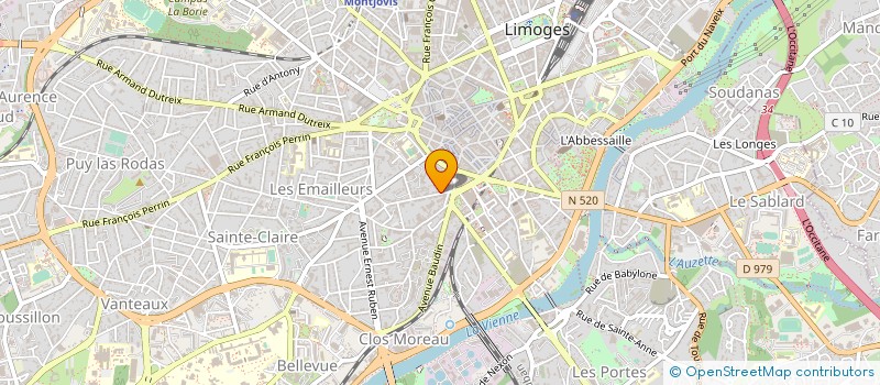 localisation de l'entreprise UFFI RES AV DU MIDI 12 à LIMOGES