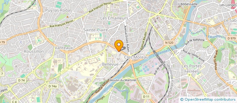 localisation de l'entreprise UFFI RES CURIE ST SAENS 25 à LIMOGES