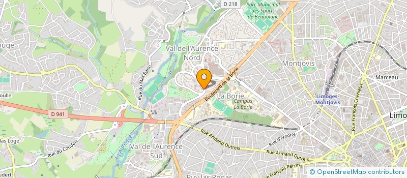 localisation de l'entreprise UFFI RES LA ROSE DES VENTS à LIMOGES