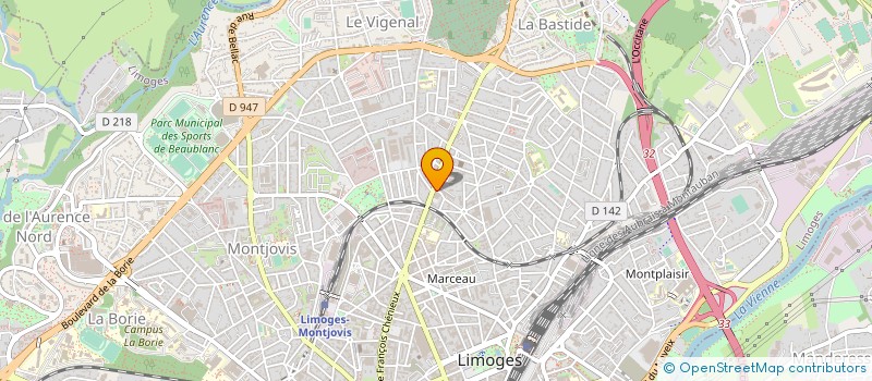 localisation de l'entreprise UFFI RES LECLERC MISTRAL à LIMOGES
