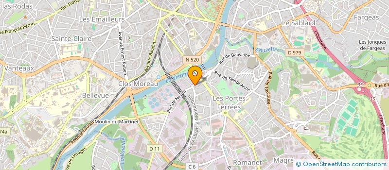 localisation de l'entreprise UFFI RES NEXON SOLIGNAC à LIMOGES