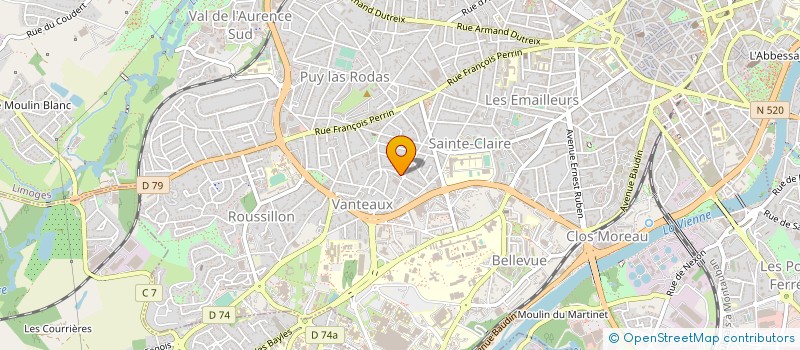 localisation de l'entreprise UFFI RES V SARDOU GR9 à LIMOGES