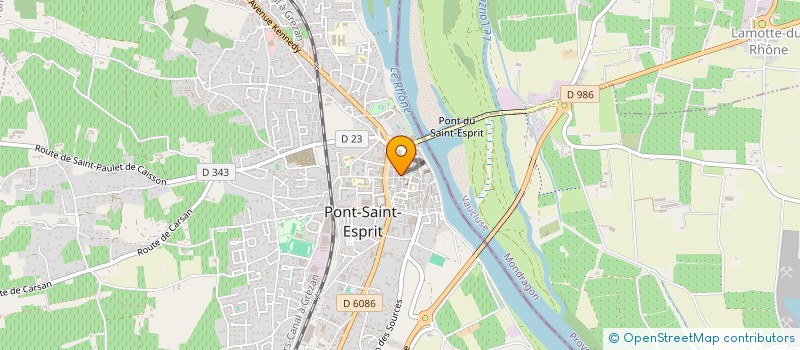 localisation de l'entreprise UFIPA  PONT-SAINT-ESPRIT