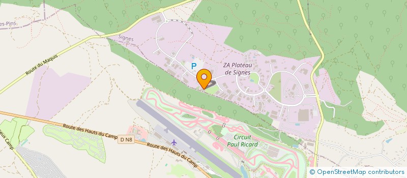 localisation de l'entreprise UFO  SIGNES