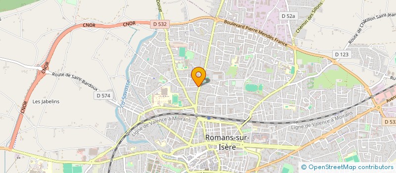 localisation de l'entreprise UFO RECORDS  ROMANS-SUR-ISERE