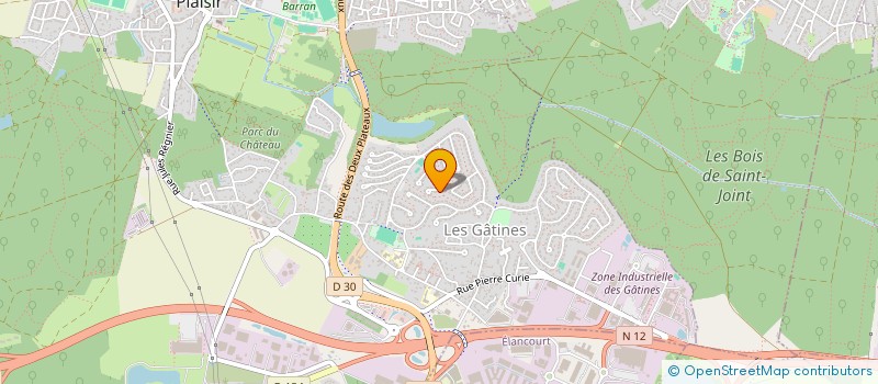 localisation de l'entreprise UFO6TEM à PLAISIR