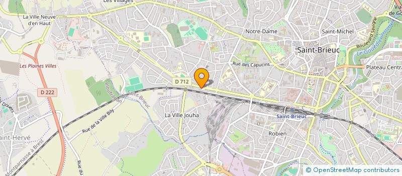 localisation de l'entreprise UFOLEP 22 à SAINT-BRIEUC