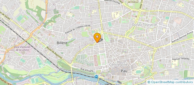 localisation de l'entreprise UFOLEP 64 à PAU