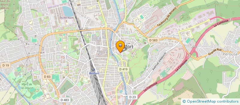 localisation de l'entreprise UFOLEP 90 à BELFORT