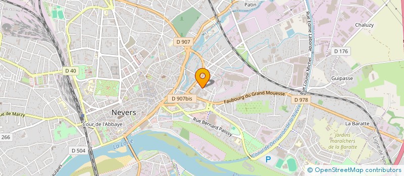 localisation de l'entreprise UFOLEP NIEVRE à NEVERS