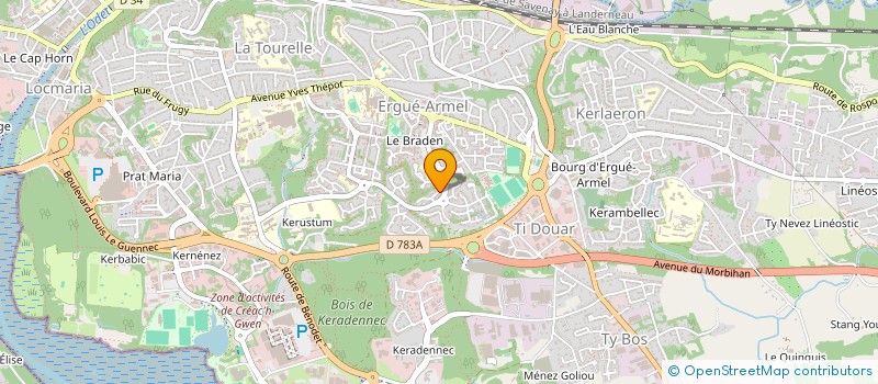 localisation de l'entreprise UFORCA BREST QUIMPER à QUIMPER