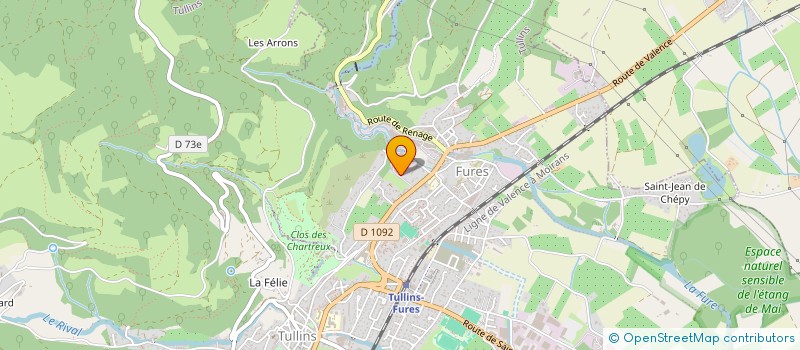 localisation de l'entreprise UFOSPORTS 38  TULLINS