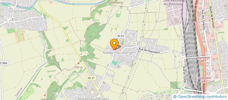 localisation de l'entreprise UFUK RENOV  NIEDERHAUSBERGEN