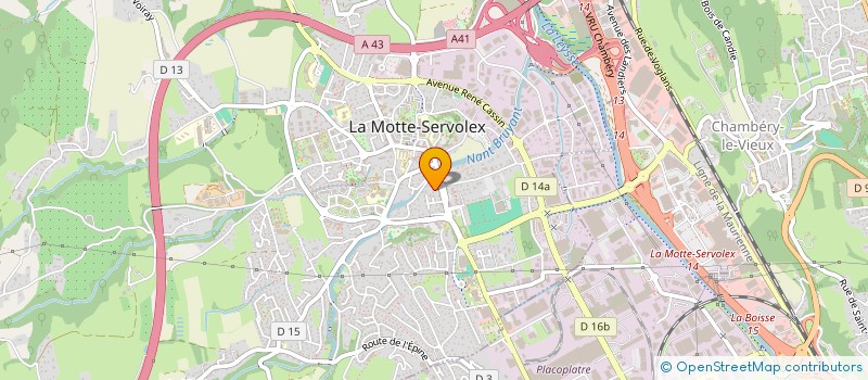 localisation de l'entreprise UGB à LA MOTTE-SERVOLEX