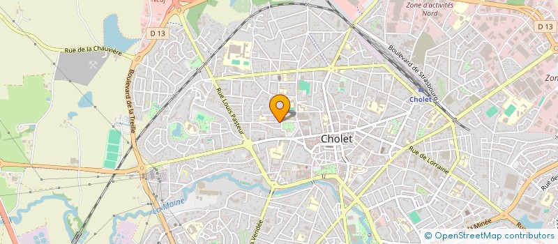 localisation de l'entreprise UGC HOME à CHOLET
