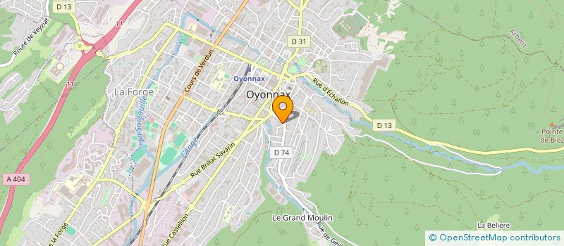 localisation de l'entreprise UGD EUROPE à OYONNAX