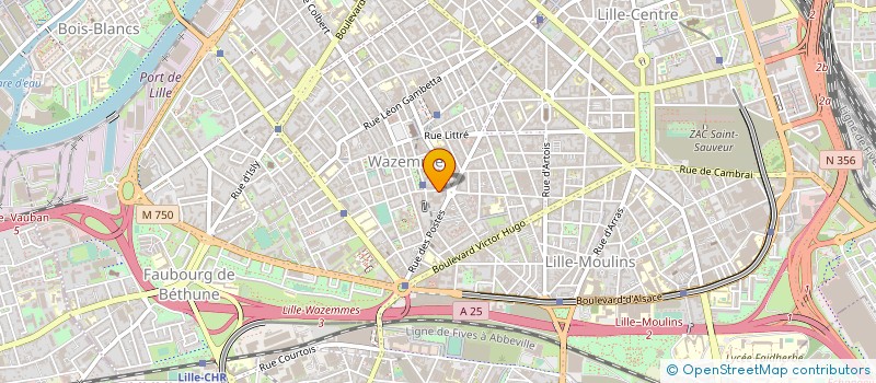 localisation de l'entreprise UGECAM HAUTS DE FRANCE à LILLE