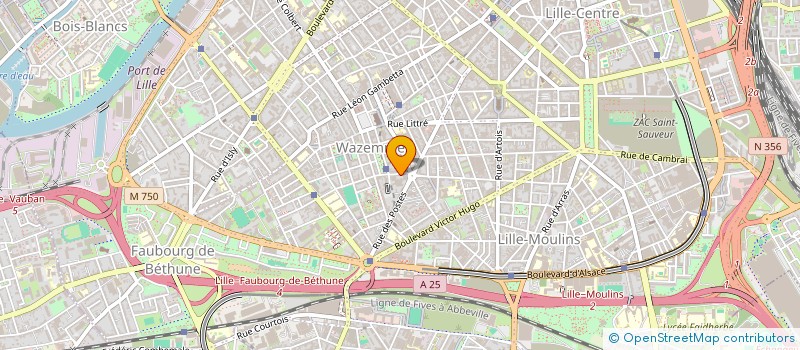 localisation de l'entreprise UGECAM HDF à LILLE