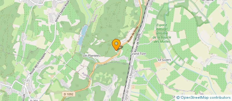 localisation de l'entreprise UGEM  TULLINS