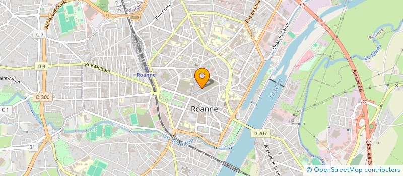 localisation de l'entreprise UGEO  ROANNE