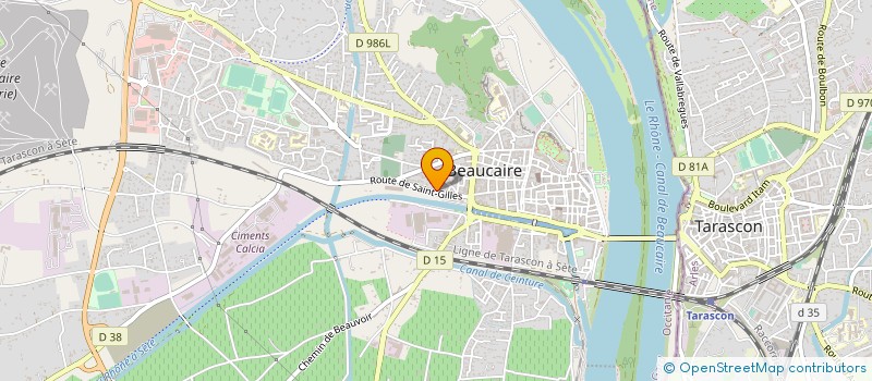 localisation de l'entreprise UGERNUM PIERRES à BEAUCAIRE