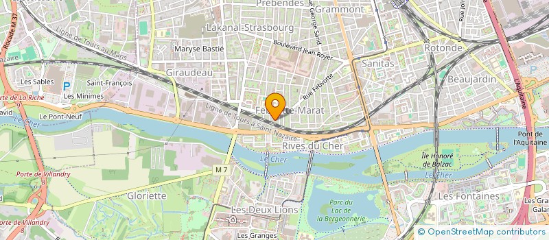 localisation de l'entreprise UGEST  TOURS