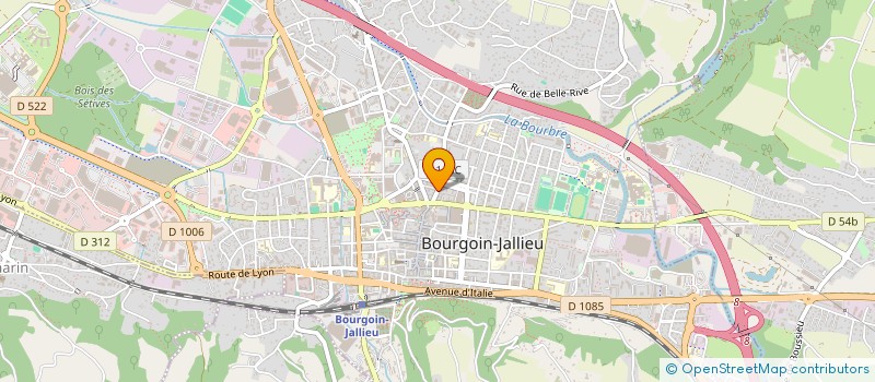 localisation de l'entreprise UGI - UN GOUT D'ITALIE  BOURGOIN-JALLIEU