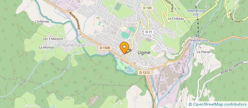 localisation de l'entreprise UGINE SERVICE NETTOYAGE à UGINE