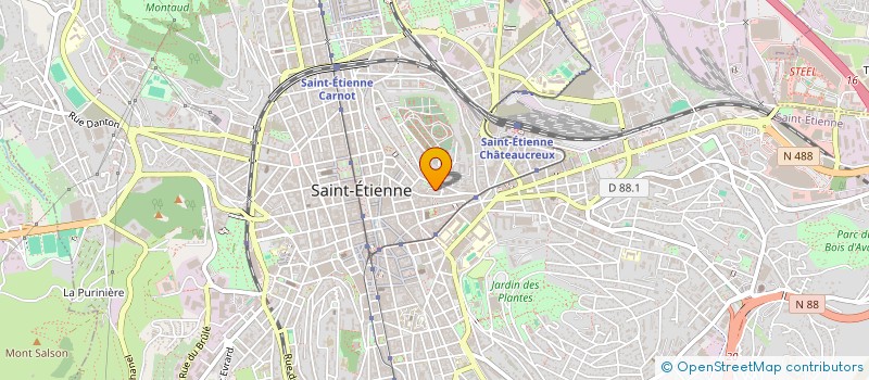 localisation de l'entreprise UGLI  SAINT-ETIENNE