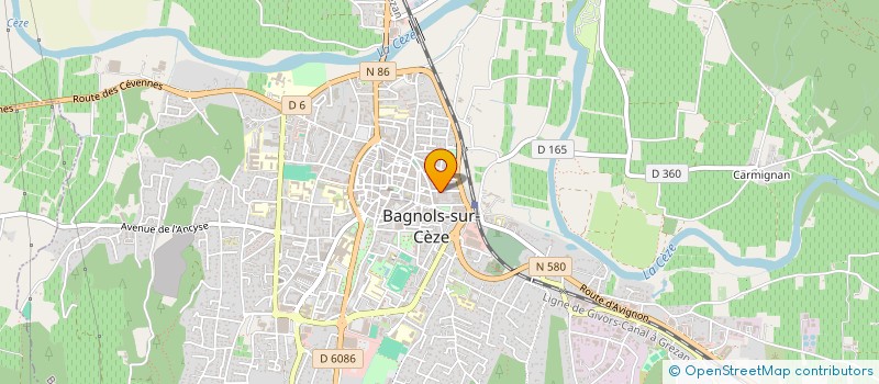 localisation de l'entreprise UGO 1  BAGNOLS-SUR-CEZE