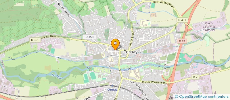 localisation de l'entreprise UGO.S  CERNAY