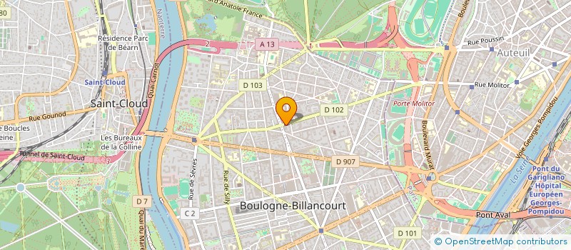 localisation de l'entreprise UGOLF à BOULOGNE-BILLANCOURT