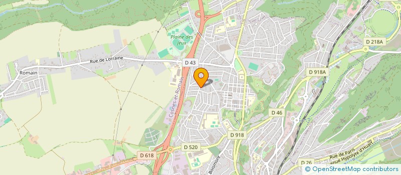 localisation de l'entreprise UGOLINO à LONGWY