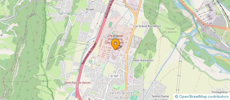 localisation de l'entreprise UGP 38 à VARCES-ALLIERES-ET-RISSET