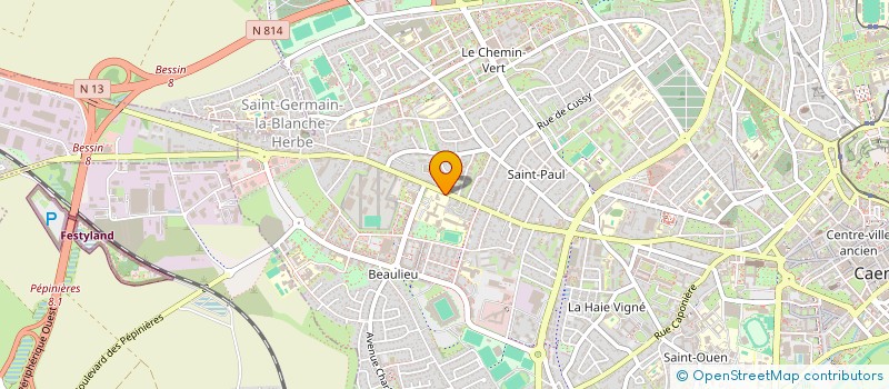 localisation de l'entreprise UGSEL DU CALVADOS à CAEN