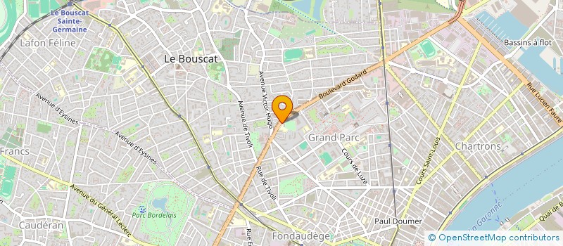 localisation de l'entreprise UGSEL NOUVELLE AQUITAINE  BORDEAUX