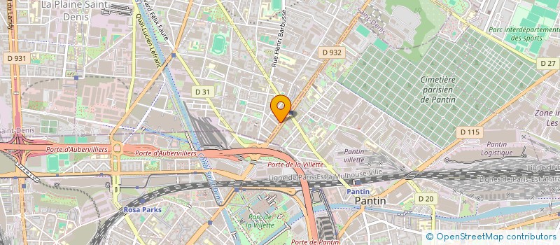 localisation de l'entreprise UGUR 2 à AUBERVILLIERS