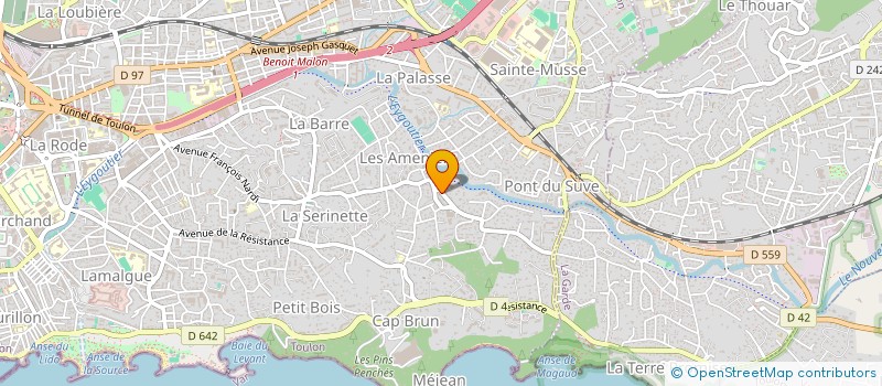 localisation de l'entreprise UH-GROUP à TOULON