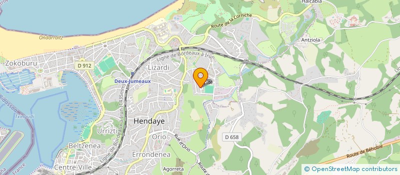 localisation de l'entreprise UHAIN GAINEAN  HENDAYE