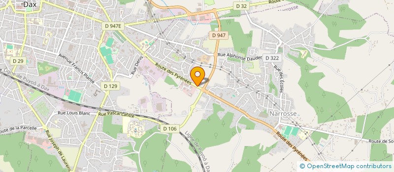 localisation de l'entreprise UHAINA INVEST  NARROSSE