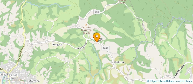 localisation de l'entreprise UHAINA PISCINES à SAINT-PEE-SUR-NIVELLE