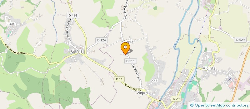 localisation de l'entreprise UHAINAK  AMENDEUIX-ONEIX