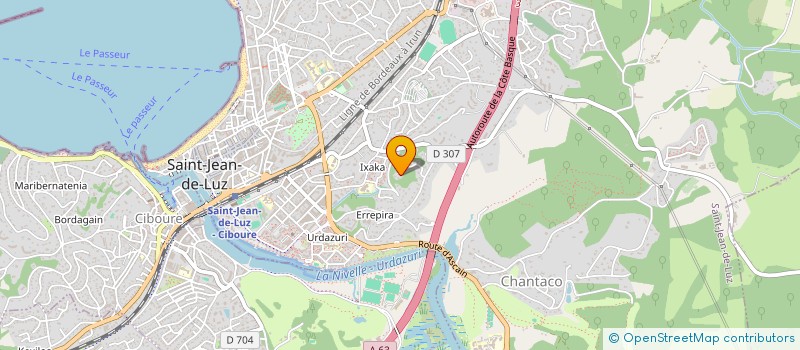 localisation de l'entreprise UHAINAK  SAINT-JEAN-DE-LUZ
