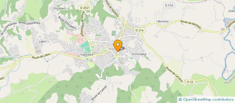 localisation de l'entreprise UHALDE SPORT HASPARREN  HASPARREN