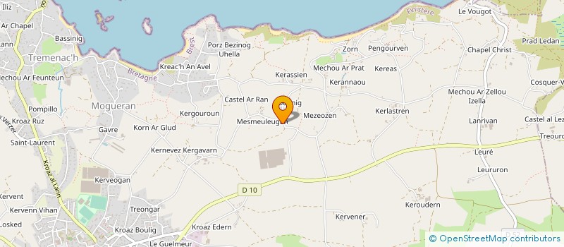 localisation de l'entreprise UHELVOR à PLOUGUERNEAU