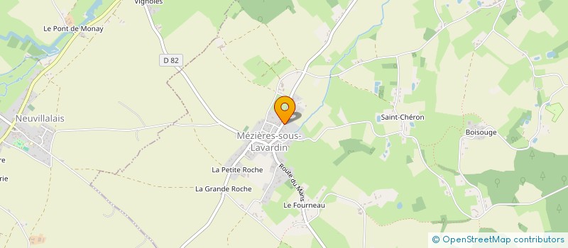 localisation de l'entreprise UHF  MEZIERES-SOUS-LAVARDIN