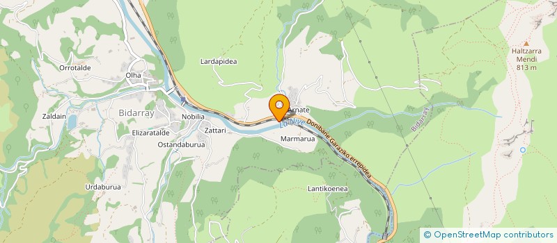 localisation de l'entreprise UHINA  BIDARRAY