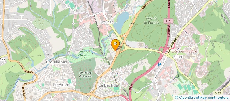 localisation de l'entreprise UHLEN COURTAGE ASSURANCES à LIMOGES